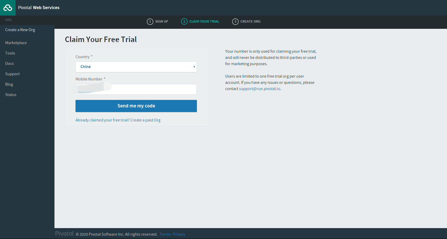 vmware家的免费paas,和ibm一样的cloud foundry,免费87刀信用额度 vmware家的免费paas,和ibm一样的cloud foundry,免费87刀信用额度-