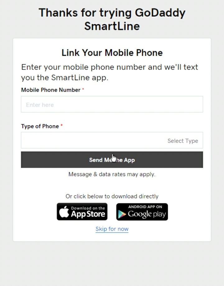 godaddy smartlin国外手机号申请-