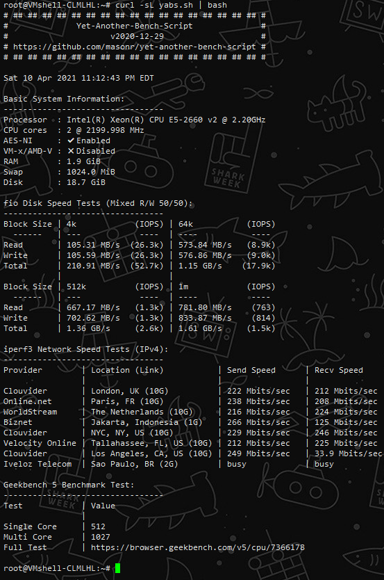 VmShell -香港300MBps新商家 最新评测-